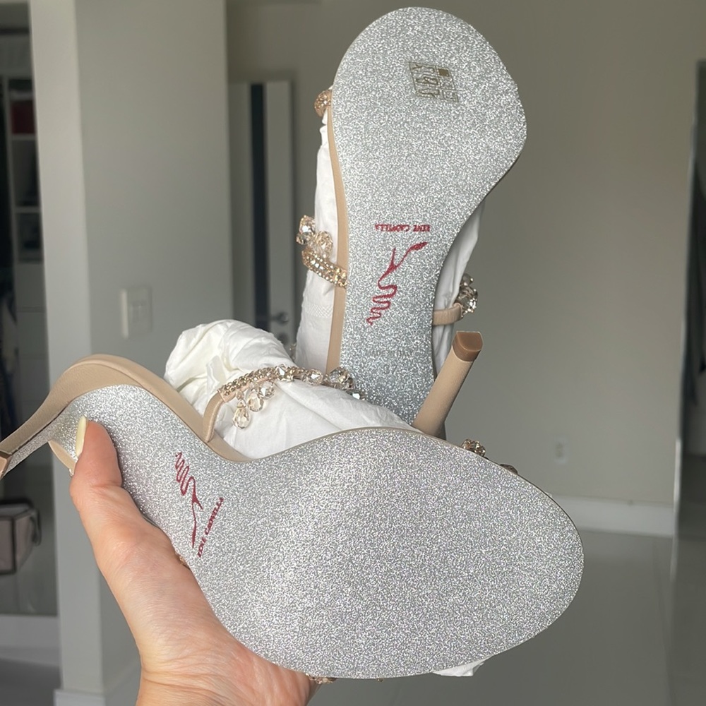 Renee Caovilla Chandelier Crystal-Embellished Wrap Sandals - Picture 7 of 7